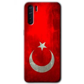 Oppo A91 Albayrak Baskılı Uyumlu Silikon Kılıf