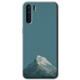 Oppo A91 Alone Mountain Baskılı Uyumlu Silikon Kılıf