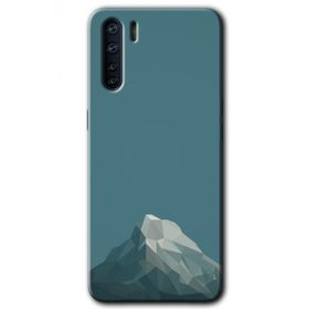 Oppo A91 Alone Mountain Baskılı Uyumlu Silikon Kılıf