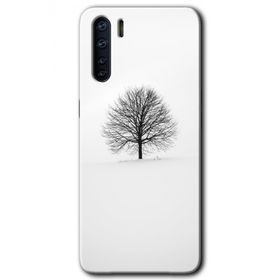 Oppo A91 Alone Tree Baskılı Uyumlu Silikon Kılıf