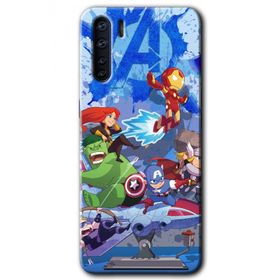 Oppo A91 Avengers Cartoon Baskılı Uyumlu Silikon Kılıf