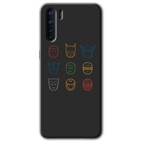 Oppo A91 Avengers Minimalism Baskılı Uyumlu Silikon Kılıf