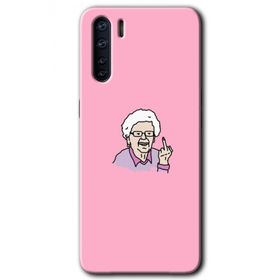 Oppo A91 Bad Grandmother Baskılı Uyumlu Silikon Kılıf