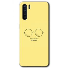 Oppo A91 Be Honest Baskılı Uyumlu Silikon Kılıf