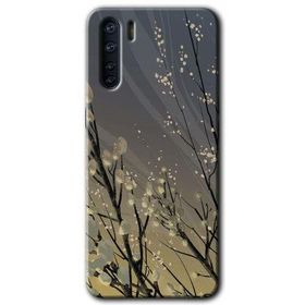 Oppo A91 Branches Flowers Baskılı Uyumlu Silikon Kılıf