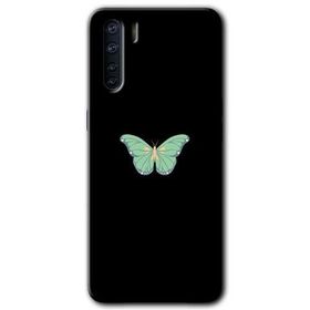 Oppo A91 Butterfly Tree Baskılı Uyumlu Silikon Kılıf