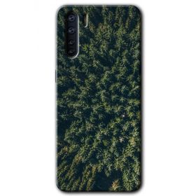 Oppo A91 Çam Ağacı Ormanı Baskılı Uyumlu Silikon Kılıf