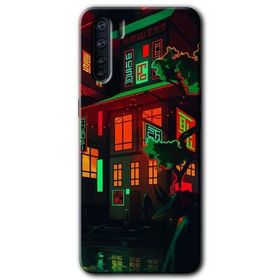 Oppo A91 China Street Baskılı Uyumlu Silikon Kılıf