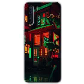 Oppo A91 China Street Baskılı Uyumlu Silikon Kılıf