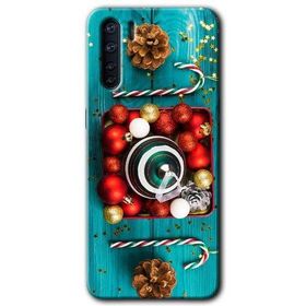 Oppo A91 Christmas Baskılı Uyumlu Silikon Kılıf