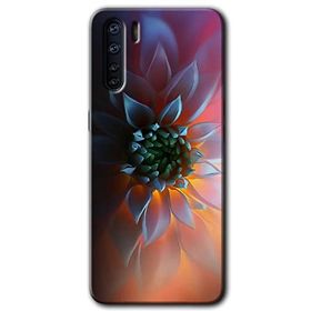 Oppo A91 Çiçek Motif Baskılı Uyumlu Silikon Kılıf