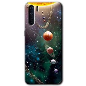 Oppo A91 Cosmos Baskılı Uyumlu Silikon Kılıf