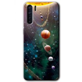 Oppo A91 Cosmos Baskılı Uyumlu Silikon Kılıf