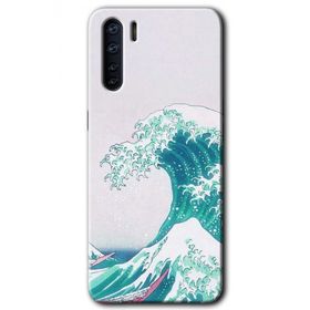 Oppo A91 Dalga Baskılı Uyumlu Silikon Kılıf