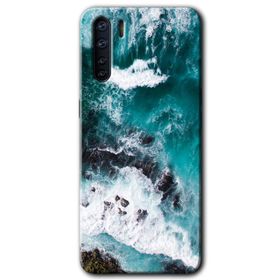 Oppo A91 Deniz Kıyısı Baskılı Uyumlu Silikon Kılıf