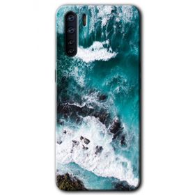 Oppo A91 Deniz Kıyısı Baskılı Uyumlu Silikon Kılıf