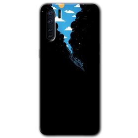 Oppo A91 Derinlere Yolculuk Baskılı Uyumlu Silikon Kılıf