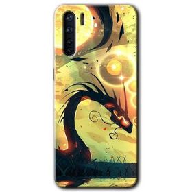 Oppo A91 Digital Dragon Baskılı Uyumlu Silikon Kılıf