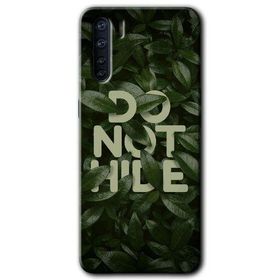 Oppo A91 Do Not Hide Baskılı Uyumlu Silikon Kılıf