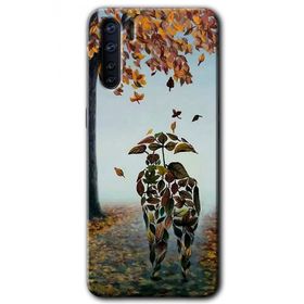Oppo A91 Doğadan Aşk Baskılı Uyumlu Silikon Kılıf
