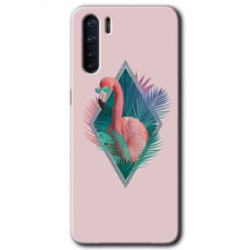 Oppo A91 Flamingo Baskılı Uyumlu Silikon Kılıf