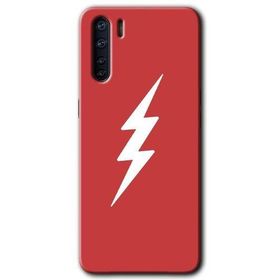 Oppo A91 Flash Logo Baskılı Uyumlu Silikon Kılıf