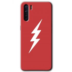 Oppo A91 Flash Logo Baskılı Uyumlu Silikon Kılıf