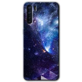 Oppo A91 Galaksi Baskılı Uyumlu Silikon Kılıf