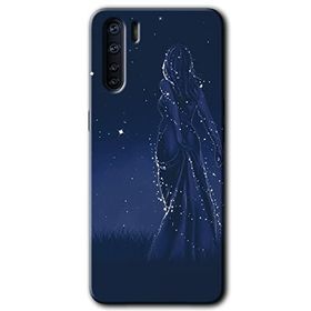 Oppo A91 Gecenin Kraliçesi Baskılı Uyumlu Silikon Kılıf