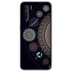 Oppo A91 Gezegen Döngüsü Baskılı Uyumlu Silikon Kılıf
