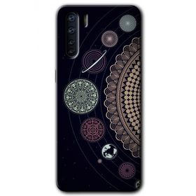 Oppo A91 Gezegen Döngüsü Baskılı Uyumlu Silikon Kılıf