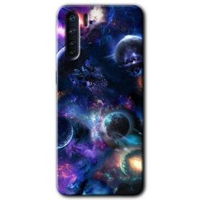 Oppo A91 Gezegen Karışımı Baskılı Uyumlu Silikon Kılıf