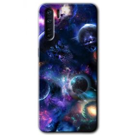Oppo A91 Gezegen Karışımı Baskılı Uyumlu Silikon Kılıf