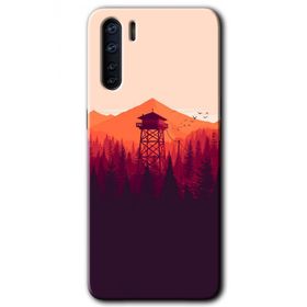 Oppo A91 Gözlem Kulesi Baskılı Uyumlu Silikon Kılıf