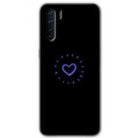 Oppo A91 Heart Strokes Baskılı Uyumlu Silikon Kılıf
