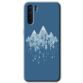 Oppo A91 İceberg Baskılı Uyumlu Silikon Kılıf