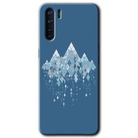 Oppo A91 İceberg Baskılı Uyumlu Silikon Kılıf