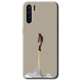 Oppo A91 İronman Airport Baskılı Uyumlu Silikon Kılıf
