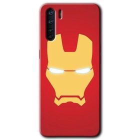 Oppo A91 İronMan Baskılı Uyumlu Silikon Kılıf