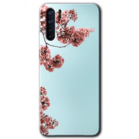 Oppo A91 Japon Çiçeği Baskılı Uyumlu Silikon Kılıf