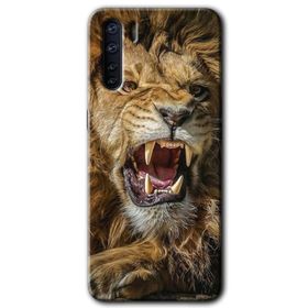Oppo A91 King Lion Baskılı Uyumlu Silikon Kılıf