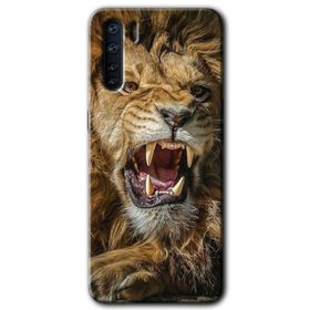 Oppo A91 King Lion Baskılı Uyumlu Silikon Kılıf
