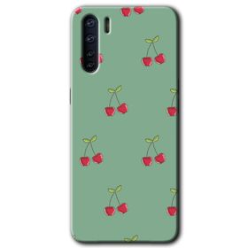 Oppo A91 Kiraz Berry Baskılı Uyumlu Silikon Kılıf