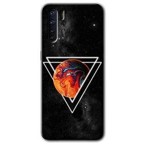 Oppo A91 Kızıl Gezegen Baskılı Uyumlu Silikon Kılıf