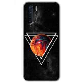 Oppo A91 Kızıl Gezegen Baskılı Uyumlu Silikon Kılıf