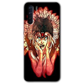 Oppo A91 Kurt Kız Baskılı Uyumlu Silikon Kılıf