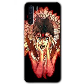 Oppo A91 Kurt Kız Baskılı Uyumlu Silikon Kılıf