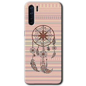 Oppo A91 Mandala Retro Baskılı Uyumlu Silikon Kılıf