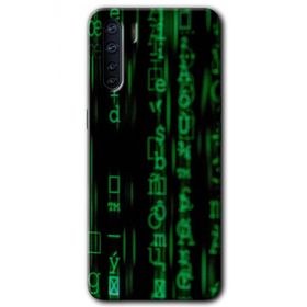 Oppo A91 Matrix Baskılı Uyumlu Silikon Kılıf