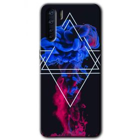 Oppo A91 Mekanik Duman 1 Baskılı Uyumlu Silikon Kılıf